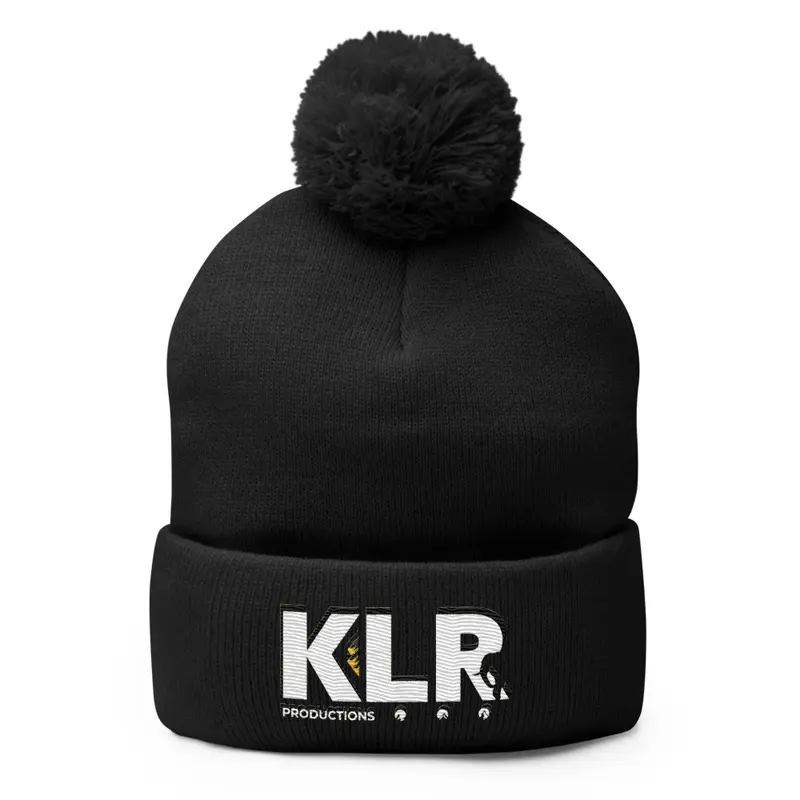 KLR LOGO pom beanie 